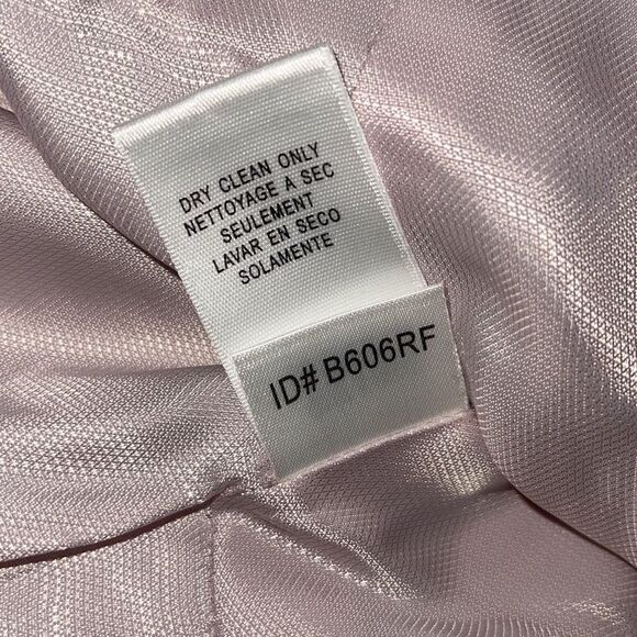 BCBG MAXAZRIA‎ Ruffle Collared Linen Blend Jacket Blazer Size 10P Purple/Pink - Picture 10 of 12